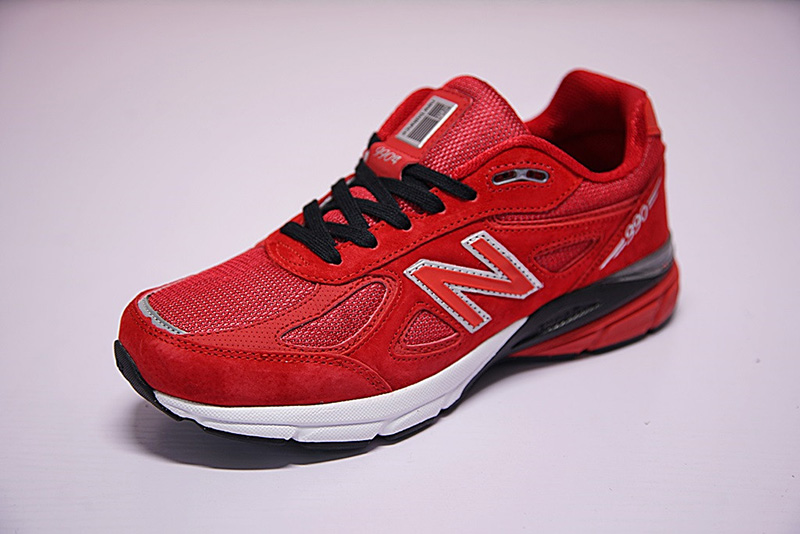 New Balance in USA M990V4代系列 复古运动跑步鞋中国红黑白 图片1