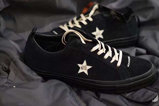 MADNESS x Converse One Star 三星标硫化板鞋 Suede Leather黑色 图片6