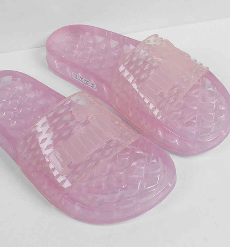 蕾哈娜x FENTY x PUMA Jelly Slides 果冻水晶浴室潮流拖鞋 水晶粉 图片5