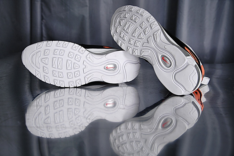 Nike Air Max 90+97 hybrid   混合版气垫慢跑鞋  浅灰黑橘 图片6