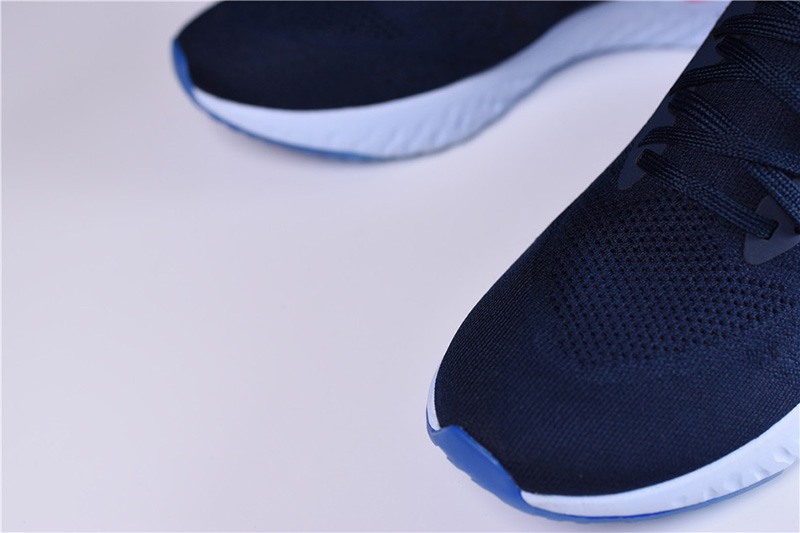 Nk Epic React Flyknit 编织面透气超级跑步鞋深蓝色 图片1