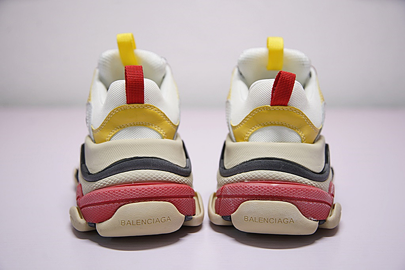 Balenciaga Triple-S Sneaker 时装复古厚底做旧姥爷球鞋白黄耳语粉 图片6