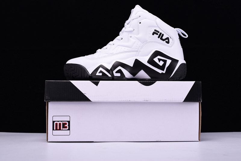 Fila Classic Jamal Mashburn MB1代文化百搭篮球鞋白黑 图片1
