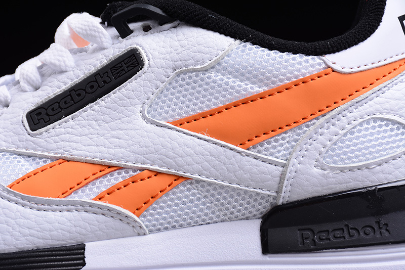 reebok Classic Leather CL 2.0 复古sneaker 橙白色 图片2