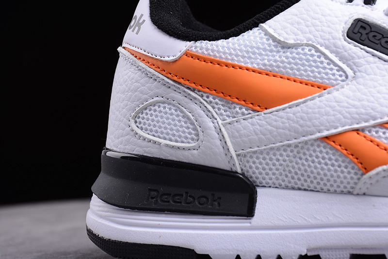 reebok Classic Leather CL 2.0 复古sneaker 橙白色 图片4