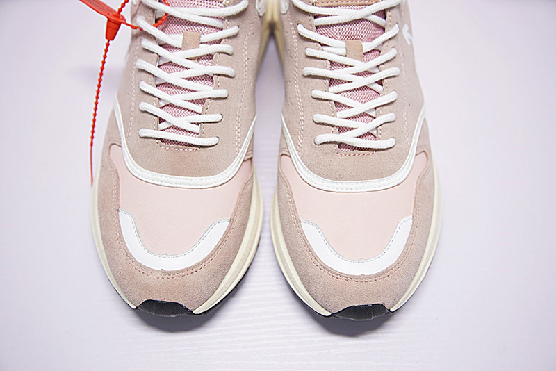 Off-white Arrow detail Low Sneakers 低帮复古慢跑鞋珊瑚粉米白 图片2