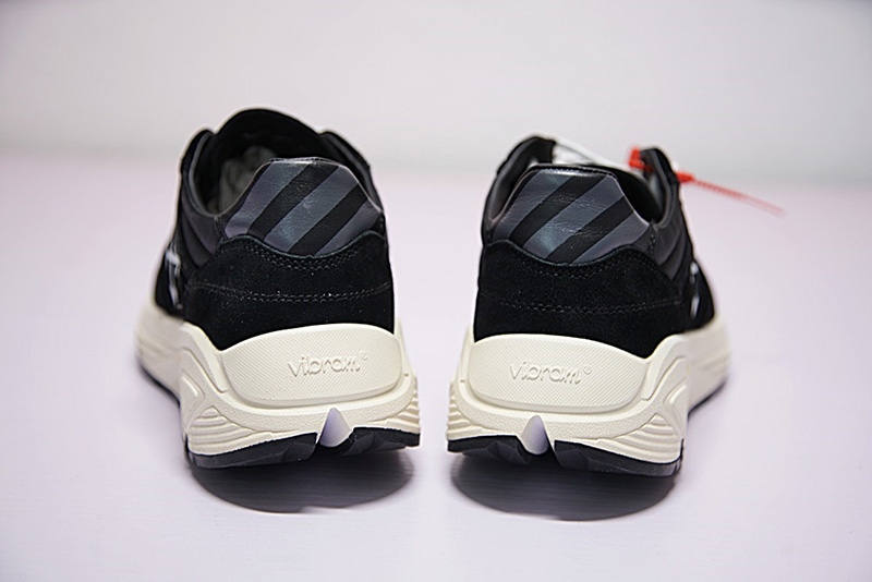 Off-white Arrow detail Low Sneakers 低帮复古慢跑鞋黑米白 图片5