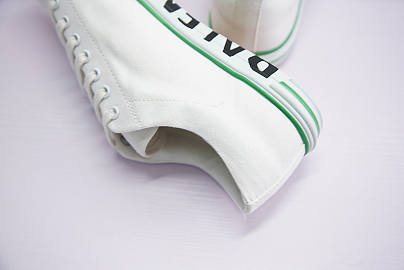 Balenciaga Ligne Match low-top canvas低帮百搭复古帆布板鞋白绿 图片4