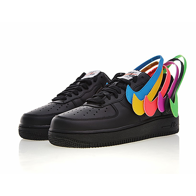 NIKE AIR FORCE 1 07 QS SWOOSH PACK 魔术贴“黑彩勾”