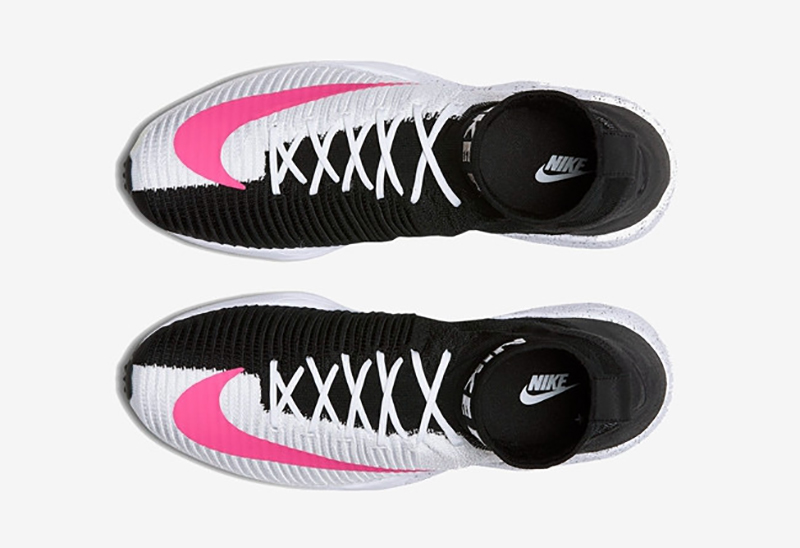 Nike Zoom Mercurial Flyknit IX F.C.吕布二代高帮套脚慢跑鞋阴阳黑白粉 图片5