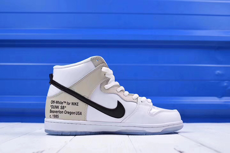  Off-White x nike sb dunk high pro「 REVEALING」OW白米黑橘标 图片6