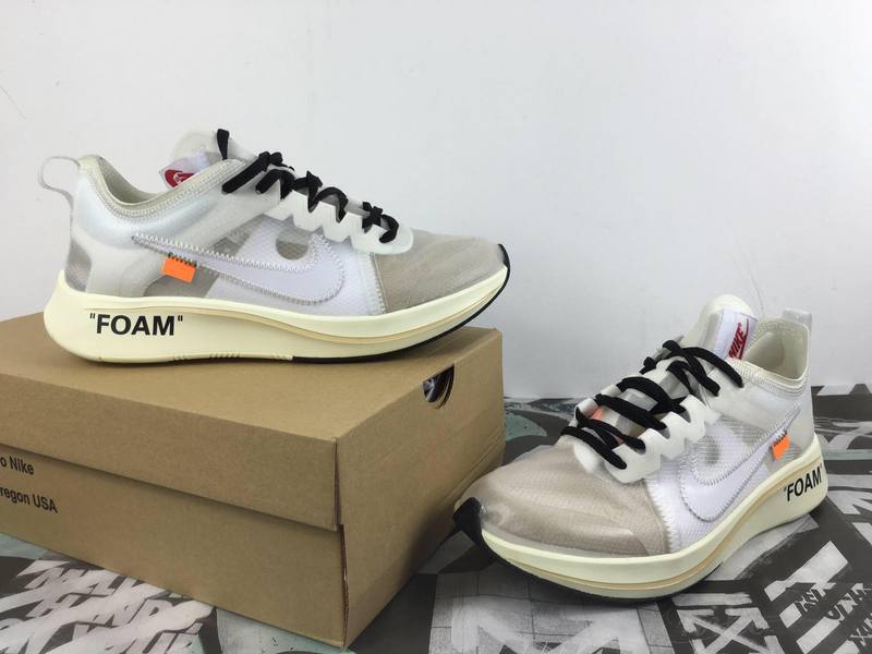 NIKE Off-White nike Zoom Fly SP 联名鞋  乳白色 图片3