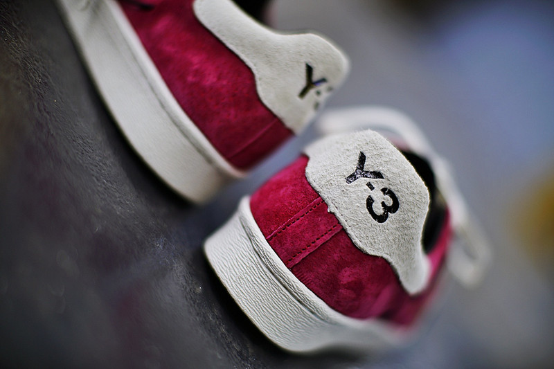Adidas Y-3 Super Knot Superstar  贝壳头前卫板鞋  酒红白 图片6