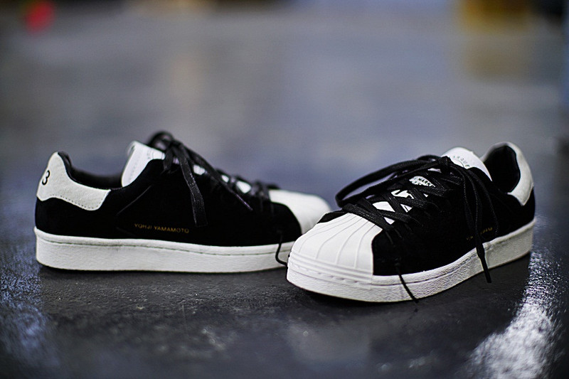 Adidas Y-3 Super Knot Superstar  贝壳头前卫板鞋  黑白 图片3
