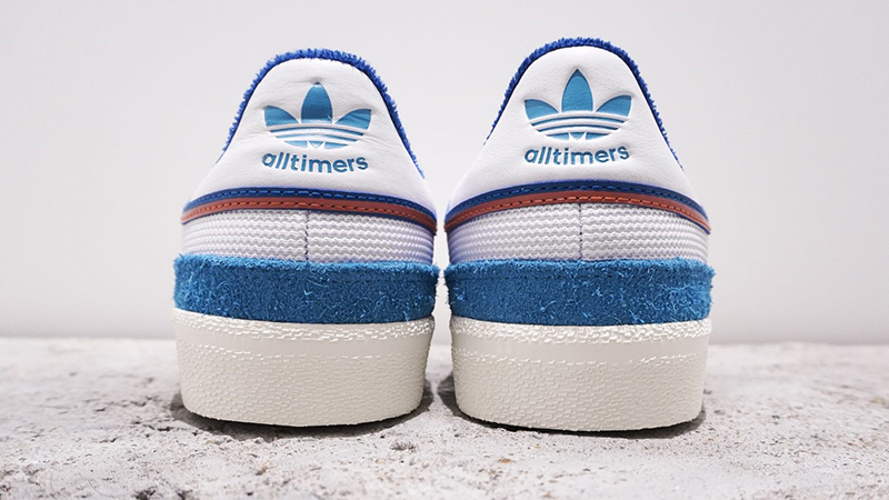 Alltimers x Adidas Campus VULC校园硫化板鞋翻过海岸蓝白红 图片4