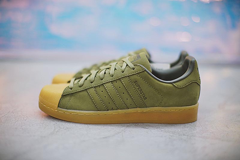 Adidas Superstar RT 贝壳头经典板鞋磨砂橄榄绿 图片6