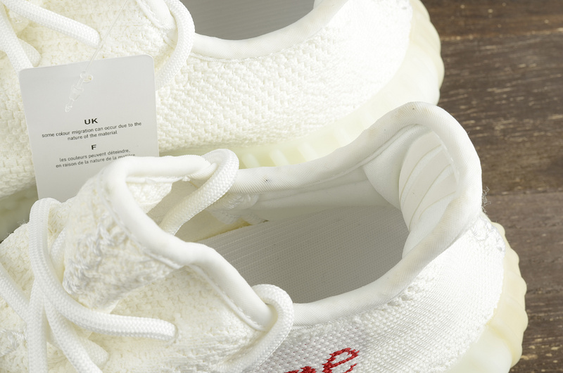 Adidas Yeezy Boost 350 V2 椰子鞋 全白Supreme联名 图片8