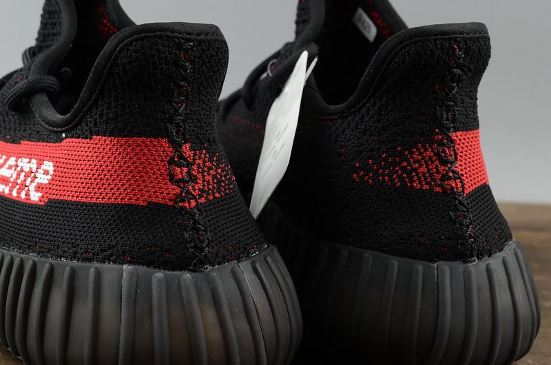 Adidas Yeezy Boost 350 V2 椰子鞋黑红Supreme联名 图片10