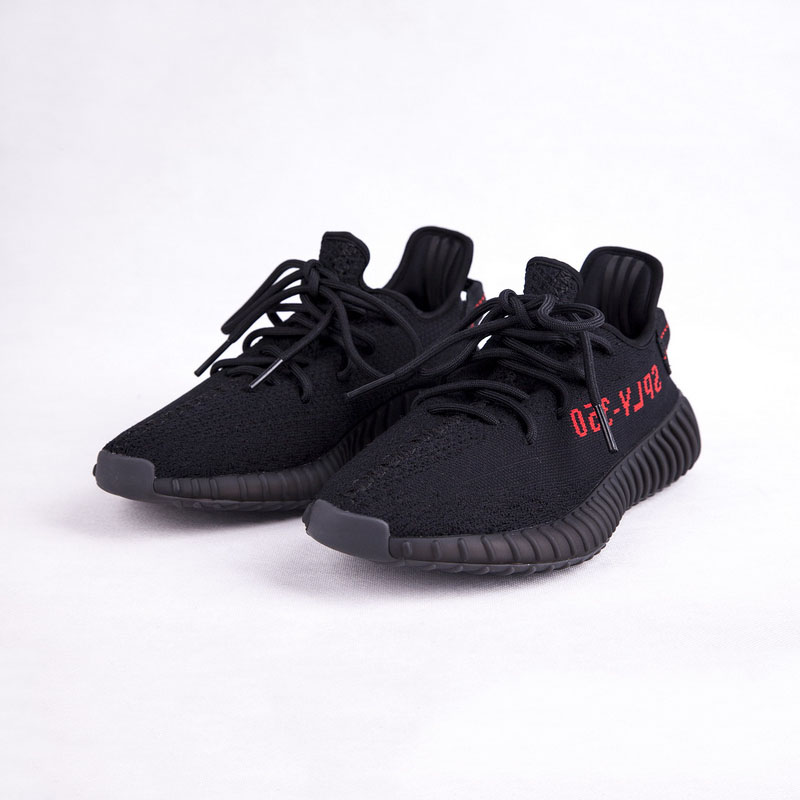 Adidas Yeezy Boost 350 V2 椰子鞋黑红字 缩略图3