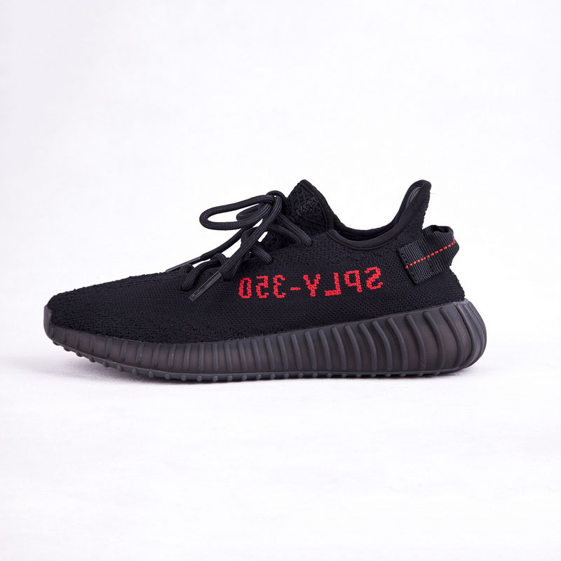 Adidas Yeezy Boost 350 V2 椰子鞋黑红字 缩略图1