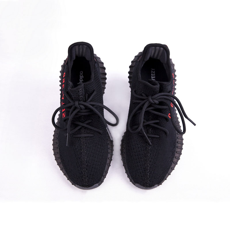 Adidas Yeezy Boost 350 V2 椰子鞋黑红字 缩略图4