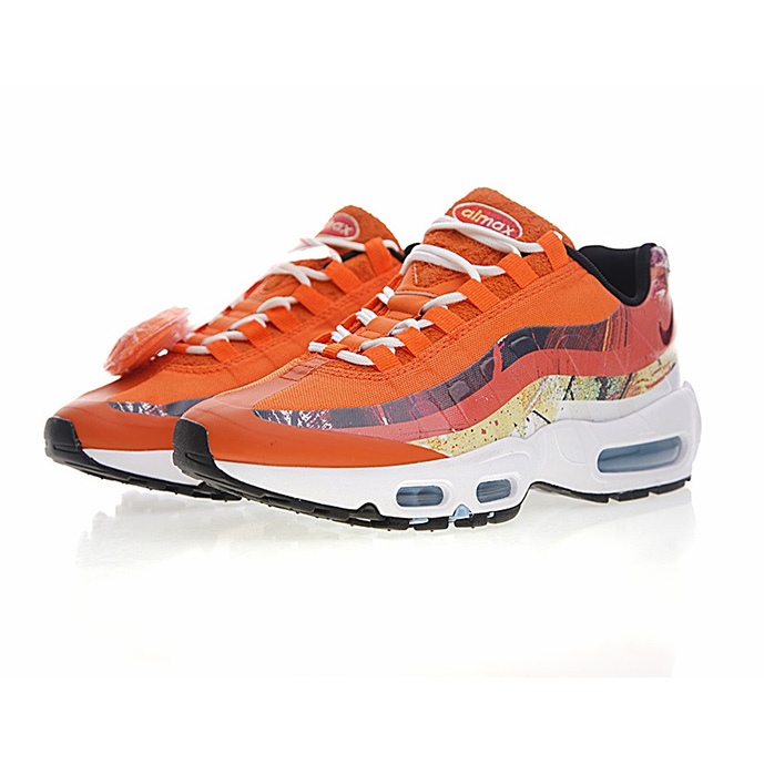 Dave White x size? x Nike Air Max 95气垫慢跑鞋“Cayenne / Maroon”