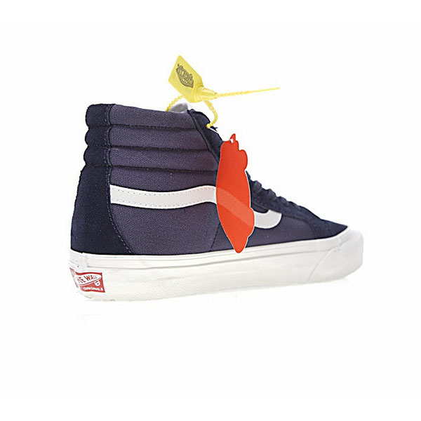 Vans Vault OG SK8 HI LX  高帮硫化板鞋系列  海军蓝白 缩略图3