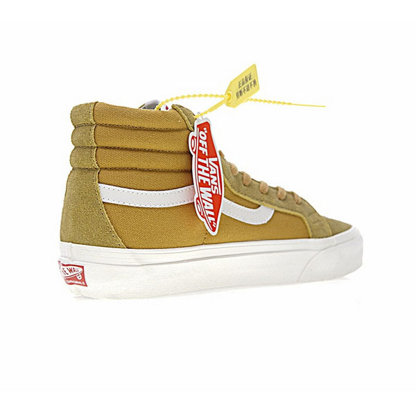 Vans Vault OG SK8 HI LX  高帮硫化板鞋系列  复古黄白 缩略图3