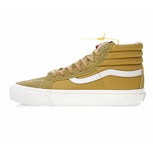 Vans Vault OG SK8 HI LX  高帮硫化板鞋系列  复古黄白 缩略图5