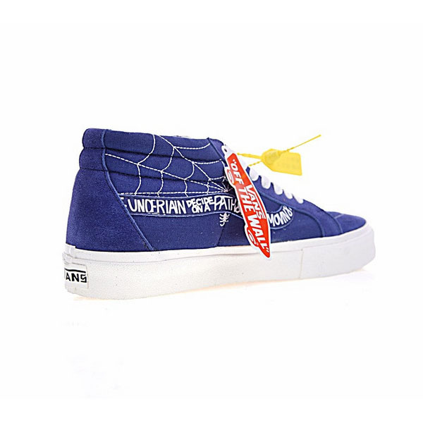 Vans   Wtaps x Vans Syndicate  SK8-Mid  辛迪加系列硫化中帮板鞋  深蓝蜘蛛网 缩略图3