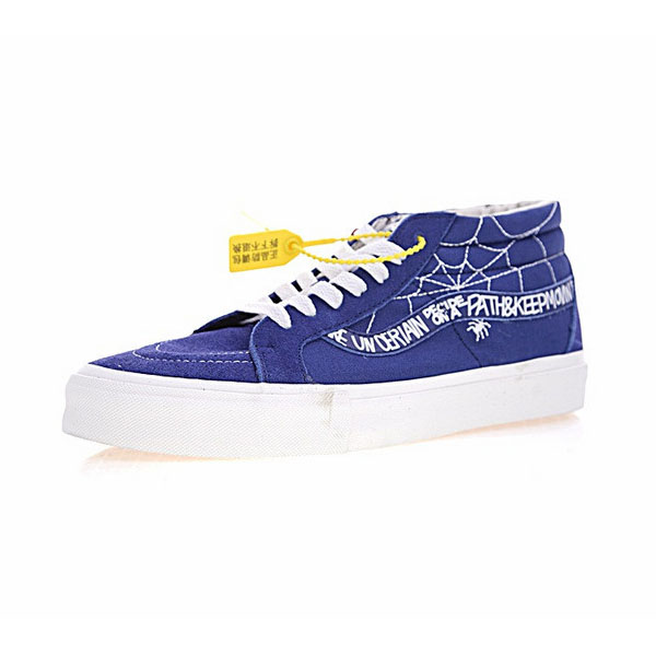 Vans   Wtaps x Vans Syndicate  SK8-Mid  辛迪加系列硫化中帮板鞋  深蓝蜘蛛网 缩略图4