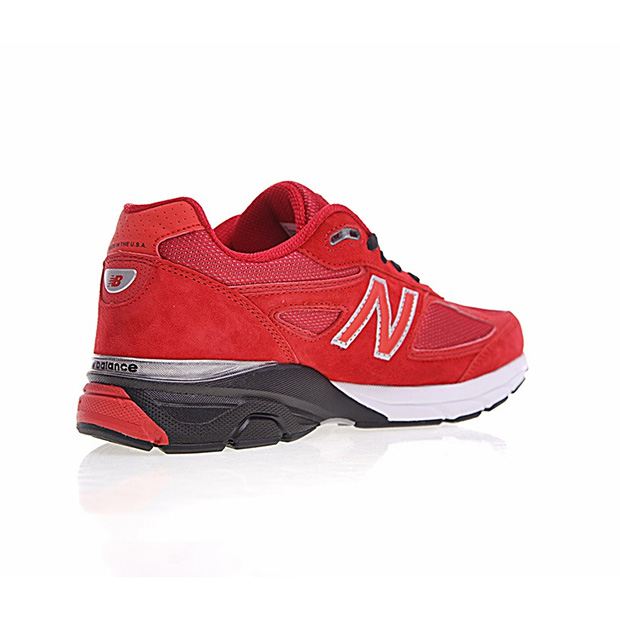 New Balance in USA M990V4代系列 复古运动跑步鞋“中国红黑白” 缩略图4