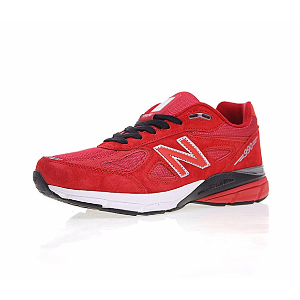 New Balance in USA M990V4代系列 复古运动跑步鞋“中国红黑白” 缩略图5