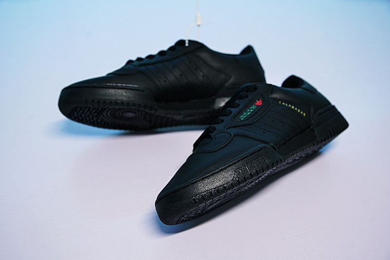 Adidas Yeezy x Adidas Originals Powerphase 卡拉巴萨斯经典板鞋 全黑绿