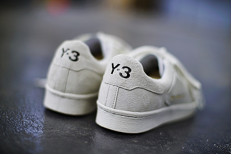Adidas Y-3 Super Knot Superstar  贝壳头前卫板鞋  米白灰 图片4