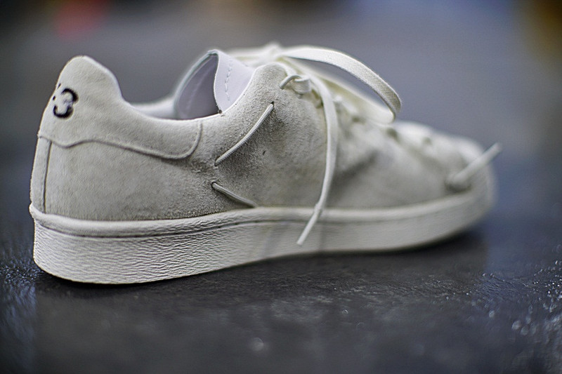 Adidas Y-3 Super Knot Superstar  贝壳头前卫板鞋  米白灰 图片9