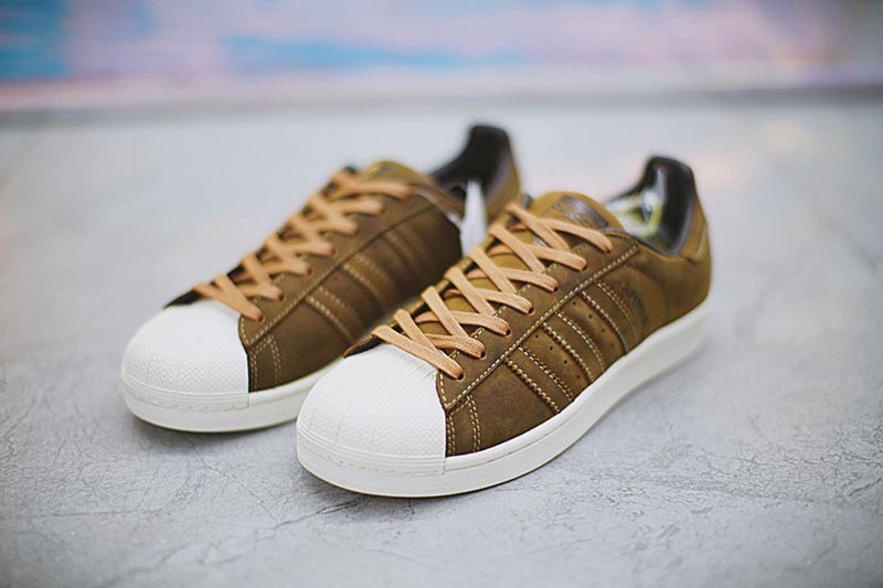 莆田鞋 Adidas Superstar RT 贝壳头经典板鞋“磨砂深棕”