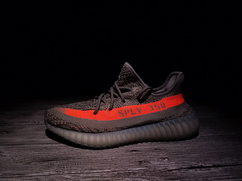 Adidas Yeezy Boost 350 V2 椰子鞋灰橘 图片1