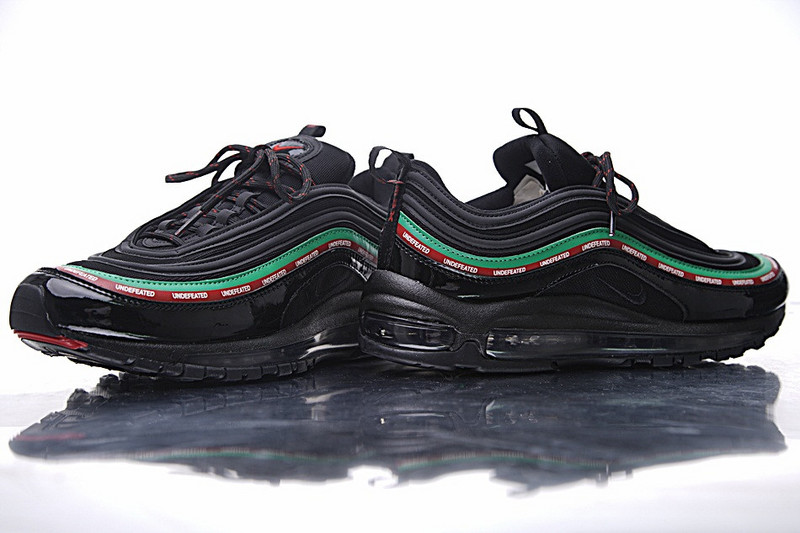 Nike  Undefeated x Nike Air Max 97 OG 20周年复刻气垫跑鞋  五杆黑绿红 图片4