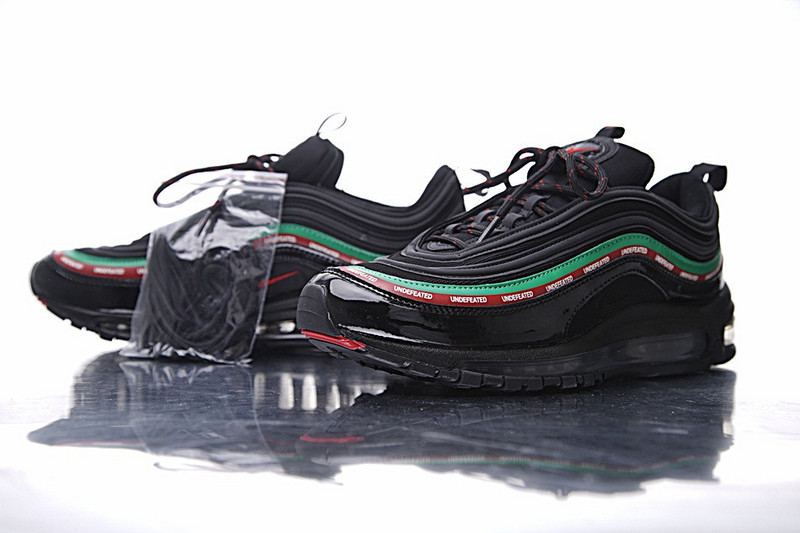 Nike  Undefeated x Nike Air Max 97 OG 20周年复刻气垫跑鞋  五杆黑绿红 图片8