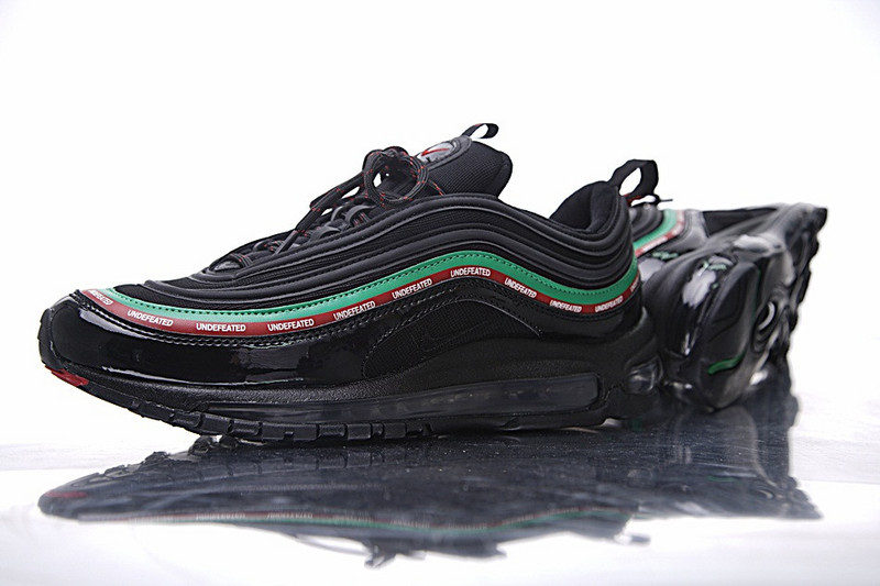 Nike  Undefeated x Nike Air Max 97 OG 20周年复刻气垫跑鞋  五杆黑绿红 图片7