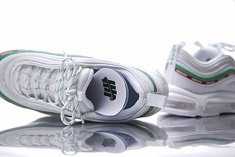 Nike  Undefeated x Nike Air Max 97 OG 20周年复刻气垫跑鞋  五杆白绿红 图片3