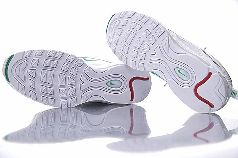 Nike  Undefeated x Nike Air Max 97 OG 20周年复刻气垫跑鞋  五杆白绿红 图片8