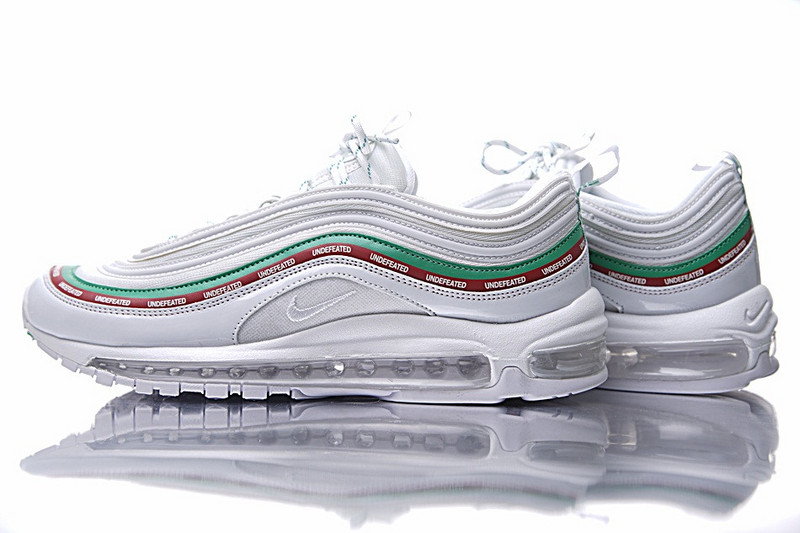 Nike  Undefeated x Nike Air Max 97 OG 20周年复刻气垫跑鞋  五杆白绿红 图片7