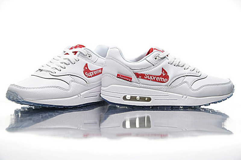 Nike  Supreme x Louis Vuitton x Nike Air Max 1  Custom  白红 图片9