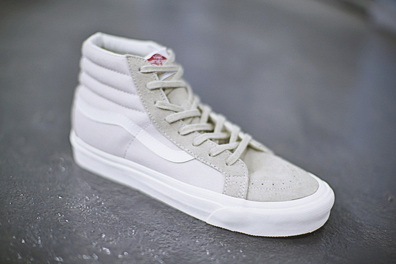 Vans Vault OG SK8 HI LX  高帮硫化板鞋系列   月光灰 图片6