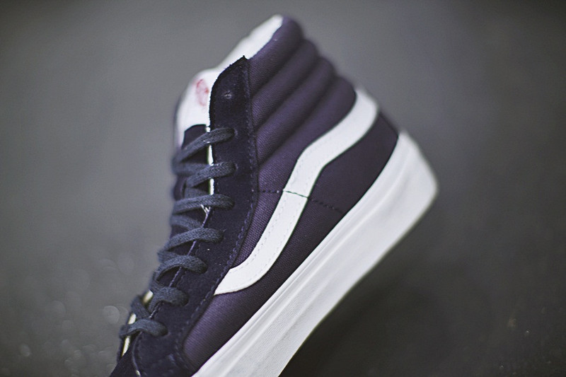 Vans Vault OG SK8 HI LX  高帮硫化板鞋系列  海军蓝白 图片9