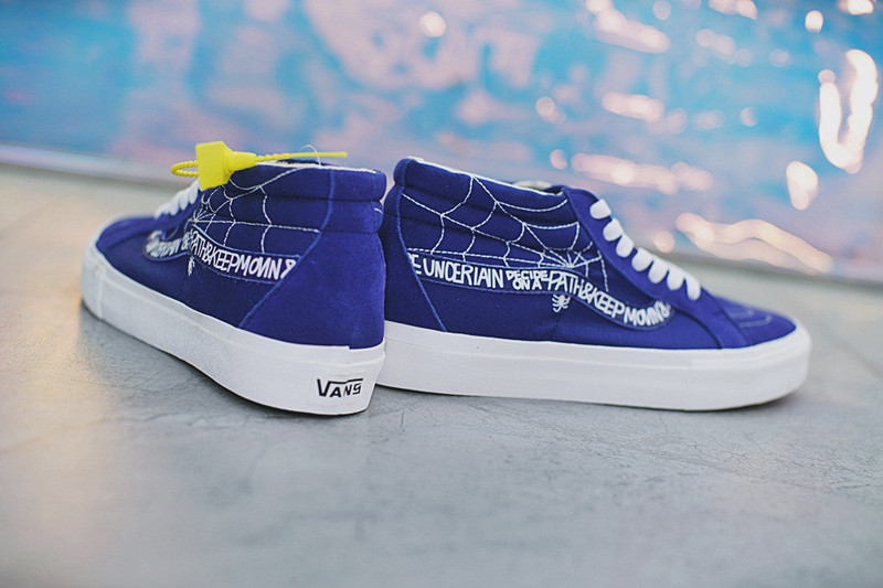 Vans   Wtaps x Vans Syndicate  SK8-Mid  辛迪加系列硫化中帮板鞋  深蓝蜘蛛网 图片9