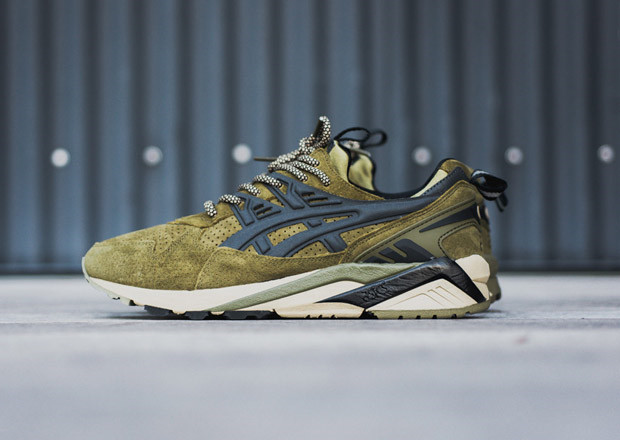 Foot Patrol x Asics Gel-Kayano Trainer培训师复古慢跑鞋系列“橄榄绿