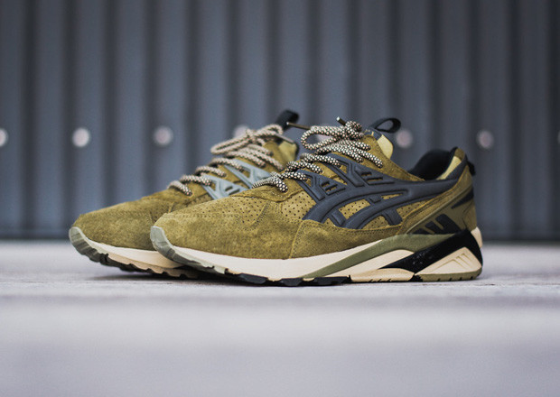 Foot Patrol x Asics Gel-Kayano Trainer培训师复古慢跑鞋系列橄榄绿黑 图片6